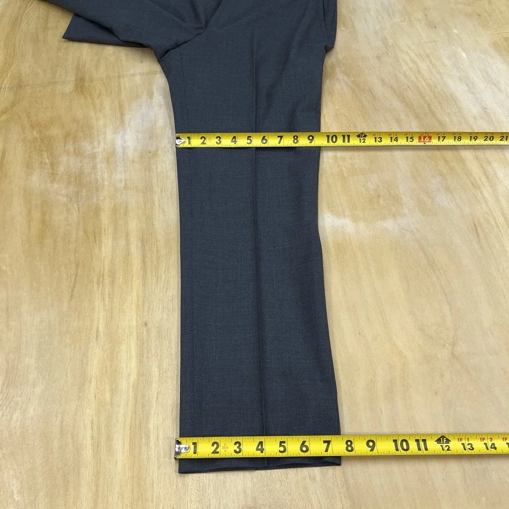 Cole Haan Suit Mens 42L Long Slim Fit Pants 35x29 Wool Stretch Charcoal